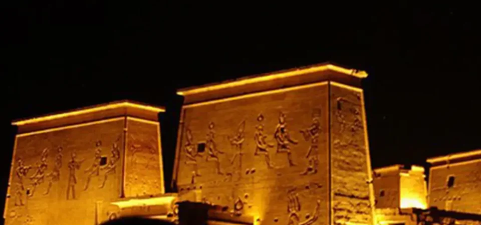 SOUND AND LIGHT SHOW OF PHILAE TEMPLE